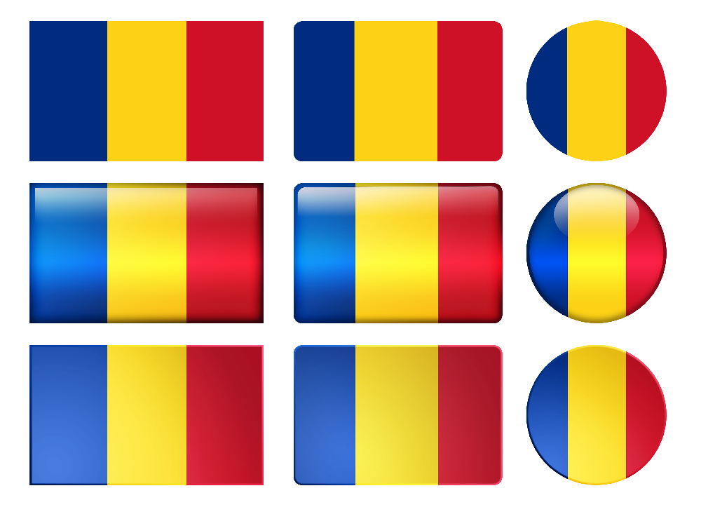 vignette of an icon sheet with flags